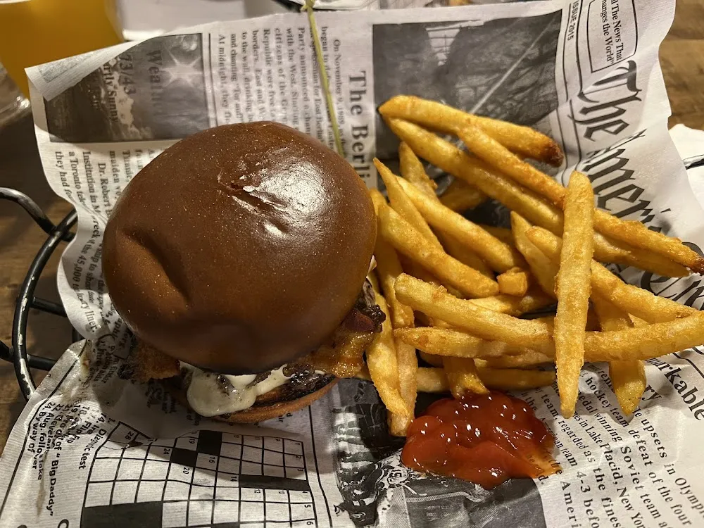 Bull Burger and Fries