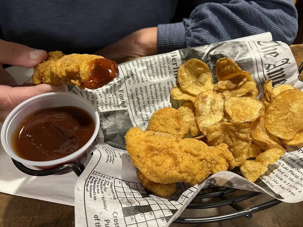 Chicken Tender Basket and Pub Chips